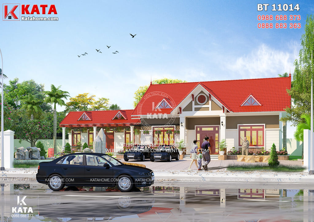Thiết kế nhà cấp 4 hiện đại tại Nam Định BT 11014