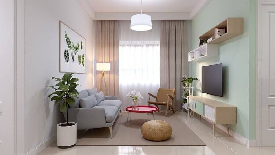 Hình ảnh: Màu sắc, ánh sáng - Cách bố trí phòng khách chung cư nhỏ