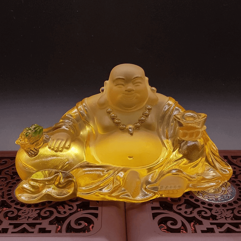 Hình ảnh: Tượng Phật Di Lặc - vật phẩm phong thủy phòng khách