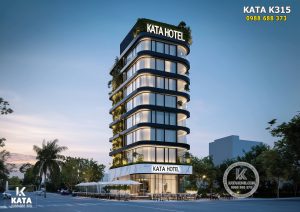 Thiết kế mở kết hợp không gian xanh mang lại vẻ đẹp kiến trúc ấn tượng cho mẫu khách sạn 3 sao