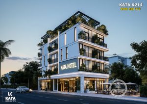 Tông màu trắng đen tương phản và nổi bật tôn lên vẻ đẹp hiện đại, sang trọng của mẫu khách sạn tại Hải Phòng