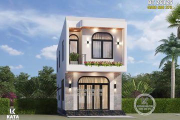 Mẫu nhà 2 tầng đẹp 800 triệu – Mã số: BT 26125
