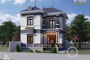 Mẫu nhà 2 tầng mái Nhật đẹp 800 triệu – Mã số: BT 25252