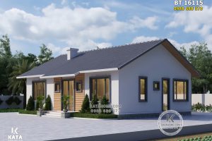Một góc view đẹp mẫu nhà 1 tầng 130m2