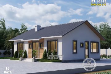 Mẫu nhà 1 tầng 130m2 đơn giản 700 triệu 3 phòng ngủ – Mã số: BT 16115