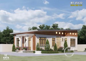 Không gian ngoại thất mẫu nhà 1 tầng đơn giản 700 triệu đẹp