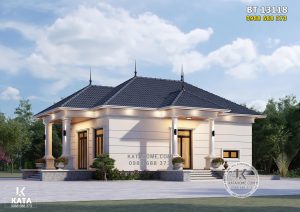 Vẻ đẹp sang trọng, tinh tế của mẫu thiết kế nhà mái Nhật 1 tầng cấp 4